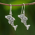 Sterling silver dangle earrings, 'Dolphin Song' - Handmade Sterling Silver Dangle Earrings thumbail