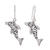 Sterling silver dangle earrings, 'Dolphin Song' - Handmade Sterling Silver Dangle Earrings (image 2a) thumbail