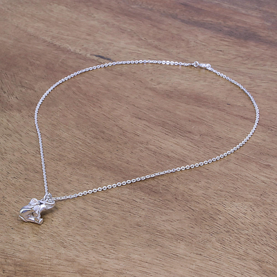 Halskette mit Anhänger aus Sterlingsilber - Handgefertigte Halskette mit Anhänger aus Sterlingsilber
