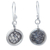 Sterling silver dangle earrings, 'Urban Love' - Sterling silver dangle earrings (image 2a) thumbail