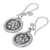 Sterling silver dangle earrings, 'Urban Love' - Sterling silver dangle earrings