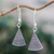 Sterling silver dangle earrings, 'Karen Song' - Sterling silver dangle earrings (image 2) thumbail