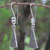 Sterling silver dangle earrings, 'Karen Song' - Sterling silver dangle earrings (image 2b) thumbail
