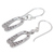 Sterling silver dangle earrings, 'Siamese Snakes' - Sterling silver dangle earrings (image 2c) thumbail