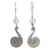 Sterling silver dangle earrings, 'Chiang Mai Song' - Sterling silver dangle earrings