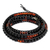 Onyx and carnelian wrap bracelet, 'Mekong Midnight' - Fair Trade Onyx and Carnelian Wrap Bracelet (image 2c) thumbail