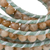 Wickelarmband aus Jaspis - Wickelarmband aus Baumwolle mit Jaspis und Achat
