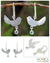 Blue topaz  dangle earrings, 'Doves of Peace' - Sterling Silver and Blue Topaz Dangle Earrings (image 2) thumbail