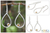Citrine dangle earrings, 'Rain' - Sterling Silver and Citrine Dangle Earrings