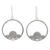 Sterling silver flower earrings, 'Shy Plum Blossoms' - Handmade Sterling Silver Flower Earrings