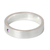 Amethyst band ring, 'Inspire' - Amethyst and Silver Inspirational Band Ring (image 2c) thumbail