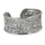 Sterling silver cuff bracelet, 'Princess Garden' - Unique Floral Sterling Silver Cuff Bracelet (image 2b) thumbail