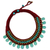Brass beaded choker, 'Alive' - Beaded Turquoise coloured Necklace (image 2c) thumbail
