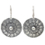 Sterling silver dangle earrings, 'Lampang Moon' - Handmade Sterling Silver Dangle Earrings thumbail