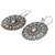Sterling silver dangle earrings, 'Lampang Moon' - Handmade Sterling Silver Dangle Earrings (image 2c) thumbail