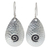 Sterling silver dangle earrings, 'Kraton Vibe' - Handcrafted Sterling Silver Dangle Earrings thumbail