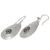 Sterling silver dangle earrings, 'Kraton Vibe' - Handcrafted Sterling Silver Dangle Earrings (image 2c) thumbail