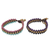 Beaded wristband bracelets, 'Spring Sukhothai' (pair) - Handmade Beaded Quartz and Agate Bracelets (Pair)