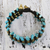 Beaded wristband bracelet, 'Lanna Dazzle' - Artisan Crafted Beaded Turquoise Colored Bracelet (image 2b) thumbail