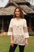 Cotton batik tunic, 'Flirty Peacock' - Batik Cotton Tunic (image 2) thumbail