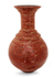 Lacquered bamboo vase, 'Lava Temple' - Lacquered bamboo vase