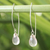 Rose quartz dangle earrings, 'Sublime' - Rose Quartz Dangle Earrings thumbail