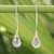 Rose quartz dangle earrings, 'Sublime' - Rose Quartz Dangle Earrings (image 2b) thumbail