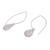Rose quartz dangle earrings, 'Sublime' - Rose Quartz Dangle Earrings