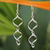 Sterling silver dangle earrings, 'Songkran Joy' - Handmade Sterling Silver Dangle Earrings thumbail