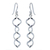 Sterling silver dangle earrings, 'Songkran Joy' - Handmade Sterling Silver Dangle Earrings