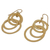 Gold plated dangle earrings, 'Mekong Sun' - Thai 24k Gold Plated Dangle Earrings (image 2c) thumbail