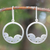 Sterling silver dangle earrings, 'Elephant Journeys' - Sterling Silver Dangle Earrings thumbail