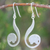 Sterling silver dangle earrings, 'Surreal Elephants' - Modern Sterling Silver Dangle Earrings (image 2b) thumbail
