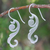 Sterling silver flower earrings, 'Thai Flora' - Sterling Silver Drop Earrings thumbail