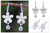 Blaue Topas-Blumenohrringe - Handgefertigte Blumenohrringe aus Silber und Blautopas
