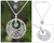 Blue topaz floral necklace, 'Lanna Moon' - Sterling Silver and Blue Topaz Pendant Necklace
