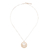Gold plated blue topaz necklace, 'Lanna Moon' - Gold plated blue topaz floral necklace (image 2d) thumbail