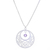 Amethyst floral necklace, 'Lanna Moon' - Amethyst and Silver Pendant Necklace (image 2f) thumbail