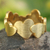 Gold plated heart ring, 'Much Love' - Heart Shaped Gold Plated Band Ring thumbail