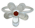 Karneol-Blumenring - Handgefertigter floraler Cocktailring aus Sterlingsilber und Karneol