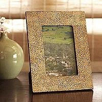 Eggshell mosaic picture frame, 'Pathways' (4x6) - Eggshell Mosaic Picture Frame (4x6)