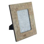 Eggshell mosaic picture frame, 'Pathways' (4x6) - Eggshell Mosaic Picture Frame (4x6)