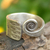 Sterling silver wrap ring, 'Thai Sunbeams' - Hill Tribe Sterling Silver Wrap Ring thumbail