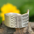 Sterling silver wrap ring, 'Thai Sunbeams' - Hill Tribe Sterling Silver Wrap Ring (image 2b) thumbail