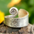 Sterling silver wrap ring, 'Thai Sunbeams' - Hill Tribe Sterling Silver Wrap Ring (image 2c) thumbail