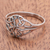 Sterling silver cocktail ring, 'Always Together' - Unique Sterling Silver Band Ring (image 2b) thumbail