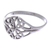 Sterling silver cocktail ring, 'Always Together' - Unique Sterling Silver Band Ring (image 2d) thumbail