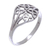 Sterling silver cocktail ring, 'Always Together' - Unique Sterling Silver Band Ring (image 2e) thumbail