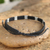 Silver accent wristband bracelet, 'Hill Tribe Rice' - Silver Braided Bracelet (image 2b) thumbail