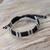 Silver accent wristband bracelet, 'Hill Tribe Harvest' - Silver accent wristband bracelet